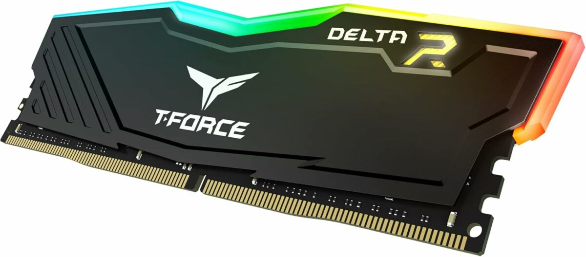 TEAMGROUP Team T-Force Delta RGB DDR4 Gaming Memory, 2 x 8 GB, 3600 Mhz, 288 Pin DIMM, Black