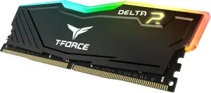 TEAMGROUP Team T-Force Delta RGB DDR4 Gaming Memory, 2 x 8 GB, 3600 Mhz, 288 Pin DIMM, Black 3 TEAMGROUP Team T-Force Delta RGB DDR4 Gaming Memory, 2 x 8 GB, 3600 Mhz, 288 Pin DIMM, Black