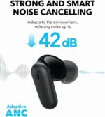 soundcore P30i by Anker Noise Cancelling Earbuds, Strong and Smart Noise Cancelling, Powerful Bass, 45H Playtime, 2-in-1 Case and Phone Stand, IP54, Wireless Earbuds, Bluetooth 5.4, App Control