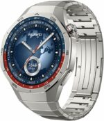 HUAWEI WATCH GT5 Pro 46 mm Smartwatch, Sharp-Edged Design, upto14 Days Battery Life, Pro-level Sports Watch, iOS & Android Compatible, HUAWEI Care+, 3 Month Extra warranty, Titanium + Gifts