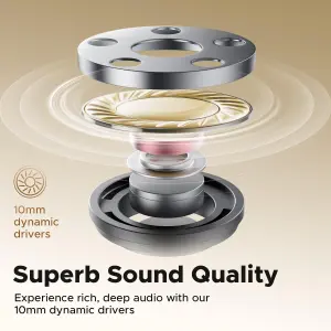 SoundPEATS Life3 Wireless Earbuds, Bluetooth 5.3 with 10mm Driver, Dual MIC Noise Cancelling Headphones, PeatsAudio APP Control&Multipoint Connection Bluetooth Earphones, 20H Playtime, Game Mode 1 SoundPEATS Life3 Wireless Earbuds, Bluetooth 5.3 with 10mm Driver, Dual MIC Noise Cancelling Headphones, PeatsAudio APP Control&Multipoint Connection Bluetooth Earphones, 20H Playtime, Game Mode