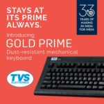 TVS ELECTRONICS Gold Bharat Gold USB Keyboard (Black)