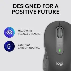 Logitech Signature M650 L Wireless Mouse - For Large Sized Hands 6 Logitech Signature M650 L Wireless Mouse - For Large Sized Hands, 2-Year Battery, Silent Clicks, Customisable Side Buttons, Bluetooth, for PC/Mac/Multi-Device/Chromebook - Graphite