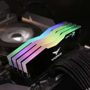 TEAMGROUP Team T-Force Delta RGB DDR4 Gaming Memory, 2 x 8 GB, 3600 Mhz, 288 Pin DIMM, Black 2 TEAMGROUP Team T-Force Delta RGB DDR4 Gaming Memory, 2 x 8 GB, 3600 Mhz, 288 Pin DIMM, Black