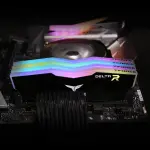 ⁦TEAMGROUP Team T-Force Delta RGB DDR4 Gaming Memory, 2 x 8 GB, 3600 Mhz, 288 Pin DIMM, Black⁩ - الصورة ⁦6⁩