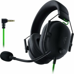 Razer BlackShark V2 X Gaming Headset: 7.1 Surround Sound, 50mm Drivers, Memory Foam Cushion, for PC, PS4, PS5, Switch, Xbox One, Xbox Series X|S, Mobile, 3.5mm Audio Jack, Classic Black 