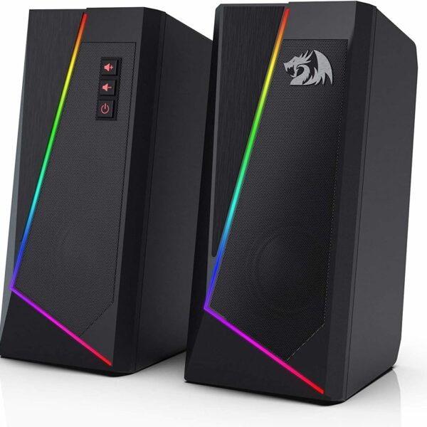 Redragon Gs520 Anvil Rgb Desktop Speakers, 2.0