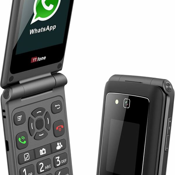 TTfone Titan TT950 Whatsapp 3G Touchscreen Senior Big Button Flip Mobile Phone Vodafone Pay As You Go