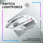 Logitech G502 X PLUS LIGHTSPEED Wireless RGB Gaming Mouse - Optical with LIGHTFORCE hybrid switches, LIGHTSYNC RGB, HERO 25K sensor, compatible PC macOS/Windows White