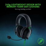 Razer BlackShark V2 X Gaming Headset: 7.1 Surround Sound, 50mm Drivers, Memory Foam Cushion, for PC, PS4, PS5, Switch, Xbox One, Xbox Series X|S, Mobile, 3.5mm Audio Jack, Classic Black