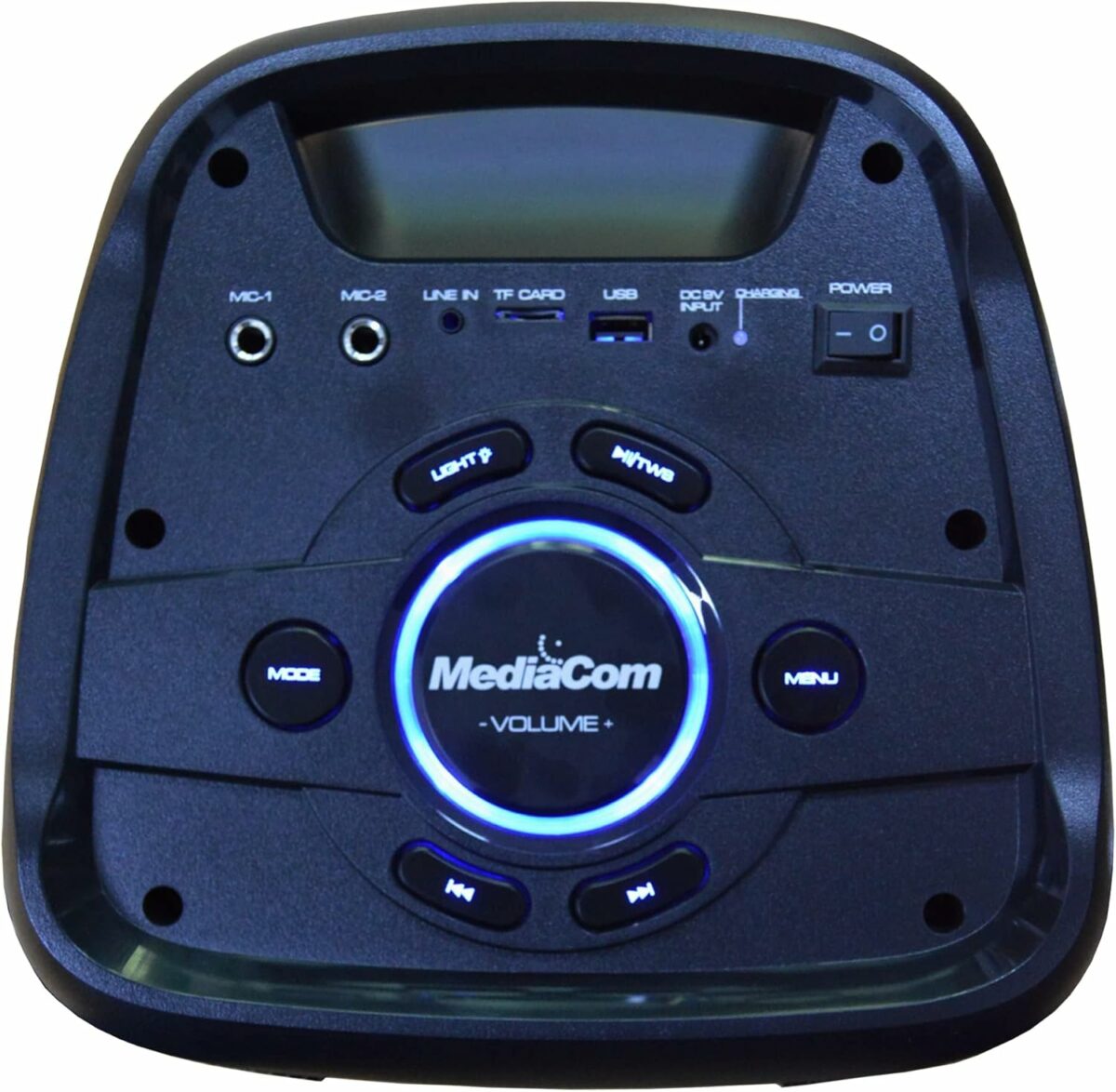 Mediacom Mci 525 Portable Party Speaker With Battery, Bluetooth And 2 Wireless Mics