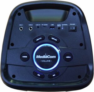 Mediacom Mci 525 Portable Party Speaker With Battery, Bluetooth And 2 Wireless Mics