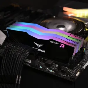 TEAMGROUP Team T-Force Delta RGB DDR4 Gaming Memory, 2 x 8 GB, 3600 Mhz, 288 Pin DIMM, Black 6 TEAMGROUP Team T-Force Delta RGB DDR4 Gaming Memory, 2 x 8 GB, 3600 Mhz, 288 Pin DIMM, Black