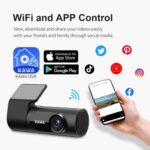 KAWA Car Camera Dash Cam 2K 1440P Full QHD Dash Camera 30fps - Voice Control, 360° Rotating Body, 145°Wide Angle Dashcam, WDR with Super Night Vision, 24H Parking Monitoring and G-sensor, D6