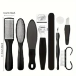 10pcs Stainless Steel Foot File Set -