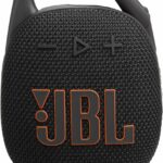 مكبر صوت JBL Clip 5 فائق الحمل ومقاوم للماء مع تقنية AURACAST (توصيل مكبرات صوت متعددة)، صوت قوي، مقاوم للغبار، أسود - JBL Clip 5 Ultra-portable waterproof speaker with AURACAST (Connect multiple speaker), Powerful Audio, Dustproof,Black
