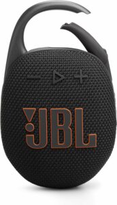 JBL Clip 5 Ultra-portable waterproof speaker with AURACAST (Connect multiple speaker), Powerful Audio, Dustproof, Wireless Bluetooth Streaming, 12 Hours of Playtime,Black