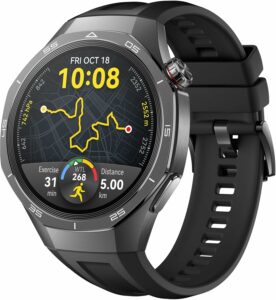 HUAWEI WATCH GT5 Pro 46 mm Smartwatch, Sharp-Edged Design, upto 14 Days Battery Life, Pro-level Sports Watch, Health Tracking, iOS & Android Compatible, HUAWEI Care+, 3 Month Extra warranty, Black HUAWEI WATCH GT5 Pro 46 mm Smartwatch, Sharp-Edged Design, upto 14 Days Battery Life, Pro-level Sports Watch, Health Tracking, iOS & Android Compatible, HUAWEI Care+, 3 Month Extra warranty, Black