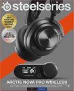 SteelSeries Arctis Nova Pro Wireless Multi-System Gaming Headset - Neodymium Magnetic Drivers - Active Noise Cancellation - Infinity Power System - ClearCast Gen 2 Mic - PC, PS5, PS4, Switch, Mobile