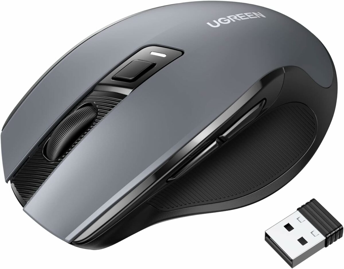 UGREEN Bluetooth Mouse for Laptop, Ergonomic Wireless