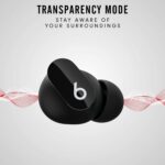 beats Studio Buds True Wireless Noise Cancelling Earphones Active Noise Cancelling, IPX4 rating Sweat Resistant Earbuds Compatible with Apple & Android, Class 1 Bluetooth Built in Microphone, Black