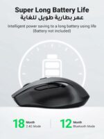 UGREEN Bluetooth Mouse for Laptop, Ergonomic Wireless