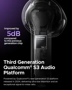 SoundPEATS Air5 Wireless Earbuds with Adaptive Noise Cancellation, Bluetooth 5.4 with QCC3091 Chip, 13mm Driver with 6 Mics aptX Lossless Bluetooth Earphones, AI Call Noise Reduction and CVC V8.0, 30H