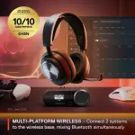SteelSeries Arctis Nova Pro Wireless Multi-System Gaming Headset - Neodymium Magnetic Drivers - Active Noise Cancellation - Infinity Power System - ClearCast Gen 2 Mic - PC, PS5, PS4, Switch, Mobile