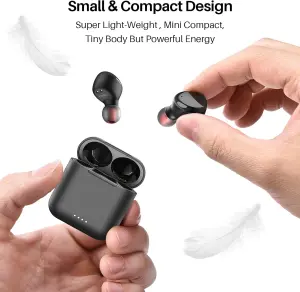 TOZO T6 True Wireless Earbuds Bluetooth 5.3 Headphones Touch Control with Wireless Charging Case IPX8 Waterproof Stereo Earphones in-Ear Built-in Mic Headset Premium Deep Bass Black 6 TOZO T6 True Wireless Earbuds Bluetooth 5.3 Headphones Touch Control with Wireless Charging Case IPX8 Waterproof Stereo Earphones in-Ear Built-in Mic Headset Premium Deep Bass Black