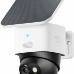 eufy Security SoloCam S340, Solar Security Camera, Wireless Outdoor Camera, 360° Pan & Tilt Surveillance, No Blind Spots, 2.4 GHz Wi-Fi, No Monthly Fee, HomeBase S380 Compatible