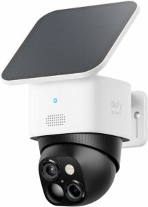 eufy Security SoloCam S340, Solar Security Camera, Wireless Outdoor Camera, 360° Pan & Tilt Surveillance, No Blind Spots, 2.4 GHz Wi-Fi, No Monthly Fee, HomeBase S380 Compatible