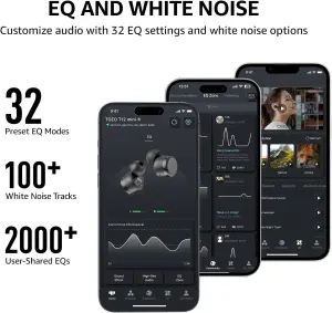 TOZO T12 Wireless Earbuds Bluetooth 5.3 Headphones Built-in ENC Noise Cancelling Mic, 55 Hrs Playtime App Customize EQ IPX8 Waterproof LED Digital Display Premium Sound Headset Black 7 TOZO T12 Wireless Earbuds Bluetooth 5.3 Headphones Built-in ENC Noise Cancelling Mic, 55 Hrs Playtime App Customize EQ IPX8 Waterproof LED Digital Display Premium Sound Headset Black