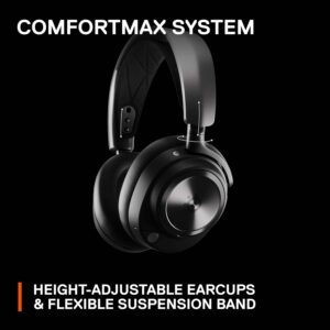 SteelSeries Arctis Nova Pro Wireless Multi-System Gaming Headset - Neodymium Magnetic Drivers - Active Noise Cancellation - Infinity Power System - ClearCast Gen 2 Mic - PC, PS5, PS4, Switch, Mobile