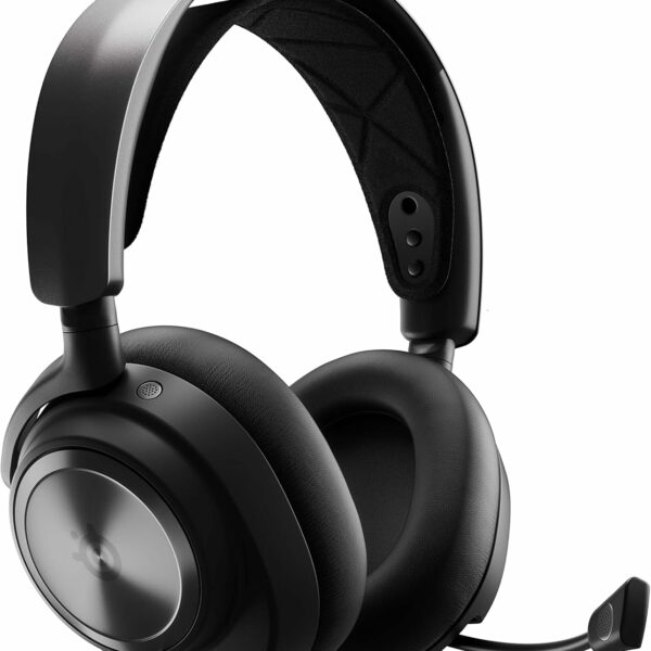 SteelSeries Arctis Nova Pro Wireless Multi-System Gaming Headset - Neodymium Magnetic Drivers - Active Noise Cancellation - Infinity Power System - ClearCast Gen 2 Mic - PC, PS5, PS4, Switch, Mobile