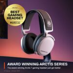 SteelSeries Arctis 7+ Wireless Gaming Headset - Lossless 2.4 GHz - Sonar 7.1 Virtual Surround Sound - 30 Hour Battery Life - USB-C Quick Charging - For PC, PS5, PS4, Mac, Android and Switch - White