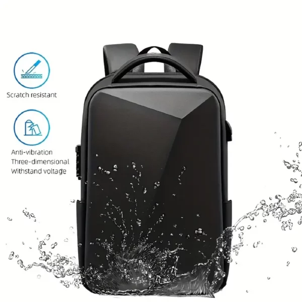 Large Capacity Casual Backpack with USB Charging Port, Travel Business Bag, Laptop Backpack with Password Lock, Ideal Choice for Gifts, School Bags, Valentines Gifts, Men's, Anti-theft, Expandable