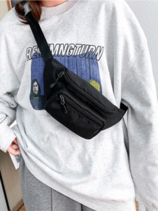 حقيبة رياضية عادية للنساء حقيبة خصر حقيبة كروسبودي رفرفة الصدر 1 2025 02 09 11 00 48 Window