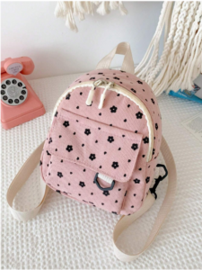 حقيبة ظهر لطيفة ، مثالية حقيبة ظهر صغيرة 1 2025 02 16 13 03 19 Cute And Sweet Corduroy Lightweight Large Capac Ity Backpack Perfect For Travel