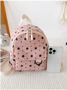 حقيبة ظهر لطيفة ، مثالية حقيبة ظهر صغيرة 4 2025 02 16 13 04 48 Cute And Sweet Corduroy Lightweight Large Capac Ity Backpack Perfect For Travel