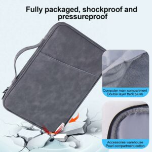 UOEPOWA 13 Inch Laptop Sleeve Carrying Bag for MacBook Pro 13.3", MacBook Air 13.3", HuaWei, Lenovo, Microsoft, Shock Resistant Laptop Sleeve Bag, Water Resistant High Capacity Lightweight