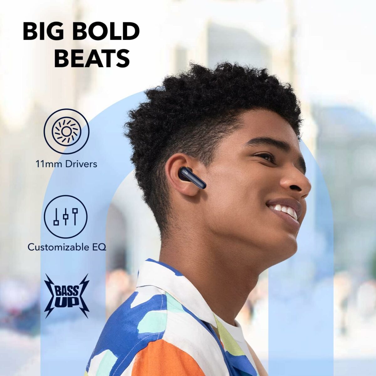 Soundcore P3 by Anker: Noise Cancelling Earbuds, 50H Playtime, Fast Charging, Big Bass, AI Calls, Wireless Charging, App Control, Bluetooth 5.2.