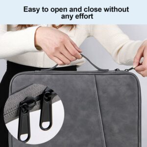 UOEPOWA 13 Inch Laptop Sleeve Carrying Bag for MacBook Pro 13.3", MacBook Air 13.3", HuaWei, Lenovo, Microsoft, Shock Resistant Laptop Sleeve Bag, Water Resistant High Capacity Lightweight