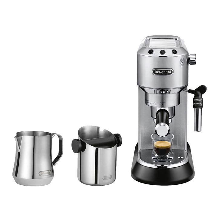 De'Longhi Dedica Style Pump Espresso (1) De'Longhi Dedica Style Pump Espresso Machine coffee maker, Silver, EC685M