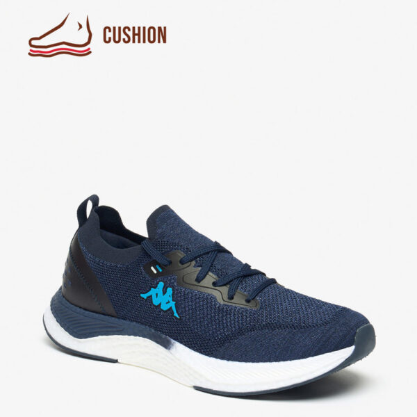 Kappa Men's Logo Detail Lace-Up Sports Shoes with Cushioning
