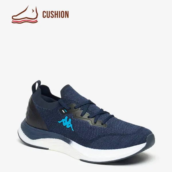 Kappa Men's Logo Detail Lace-Up Sports Shoes with Cushioning