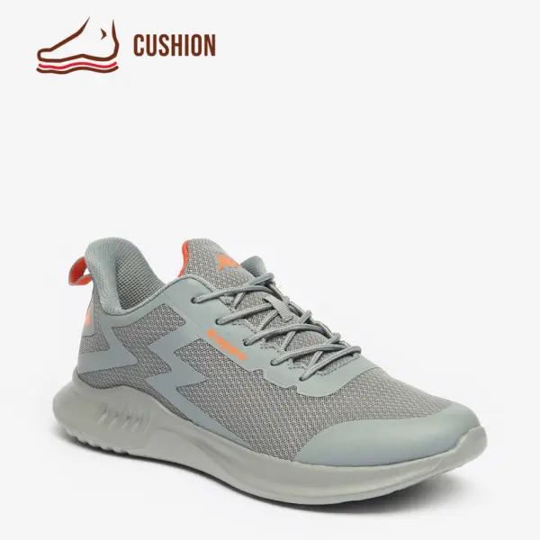 Kappa Men's Textured Lace-Up Sports Shoes with Cushioning