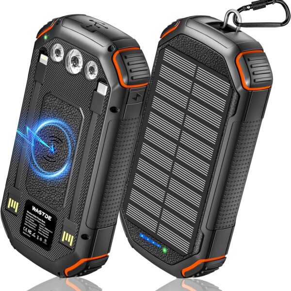 WASTDE Solar Power Bank 26800mAh
