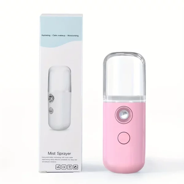 رشاش رذاذ نانو صغير محمول من SWOSON - 30 مللي بخاخ وجه مرطب محمول باليد، قابل لإعادة الشحن عبر USB، تصميم أنيق بألوان متعددة، مثالي لجميع أنواع البشرة
