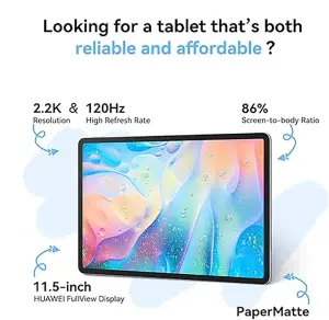HUAWEI MatePad Tablet, 8GB RAM, 256GB Storage, 11.5-inch Display, PaperMatte Edition, 2.2K Resolution, Gray with Smart Keyboard & Band 9-Black & M-Pencil Lite