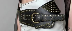 قطعة واحدة حزام خصر نسائي بتصميم ويلو فنتاج ثقيل بطباعة نمط غربي مع طبقات من الجلد المطبوع بنمط الفهد 3 قطعة واحدة حزام خصر نسائي بتصميم ويلو فنتاج ثقيل بطباعة نمط غربي مع طبقات من الجلد المطبوع بنمط الفهد